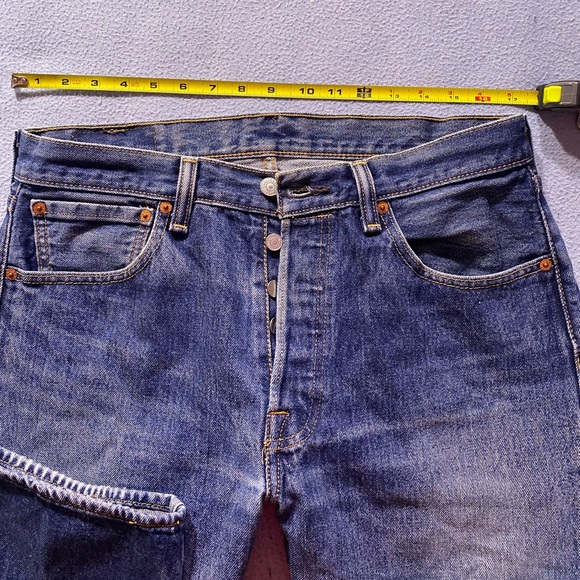 LEVI'S 501 1990sJeans vintage’s GAREFORBURIPLANET size W33L30 - Picture 7 of 17